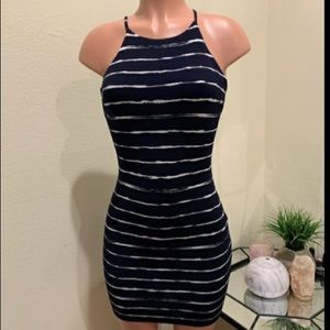Design Lab XS Navy Dress